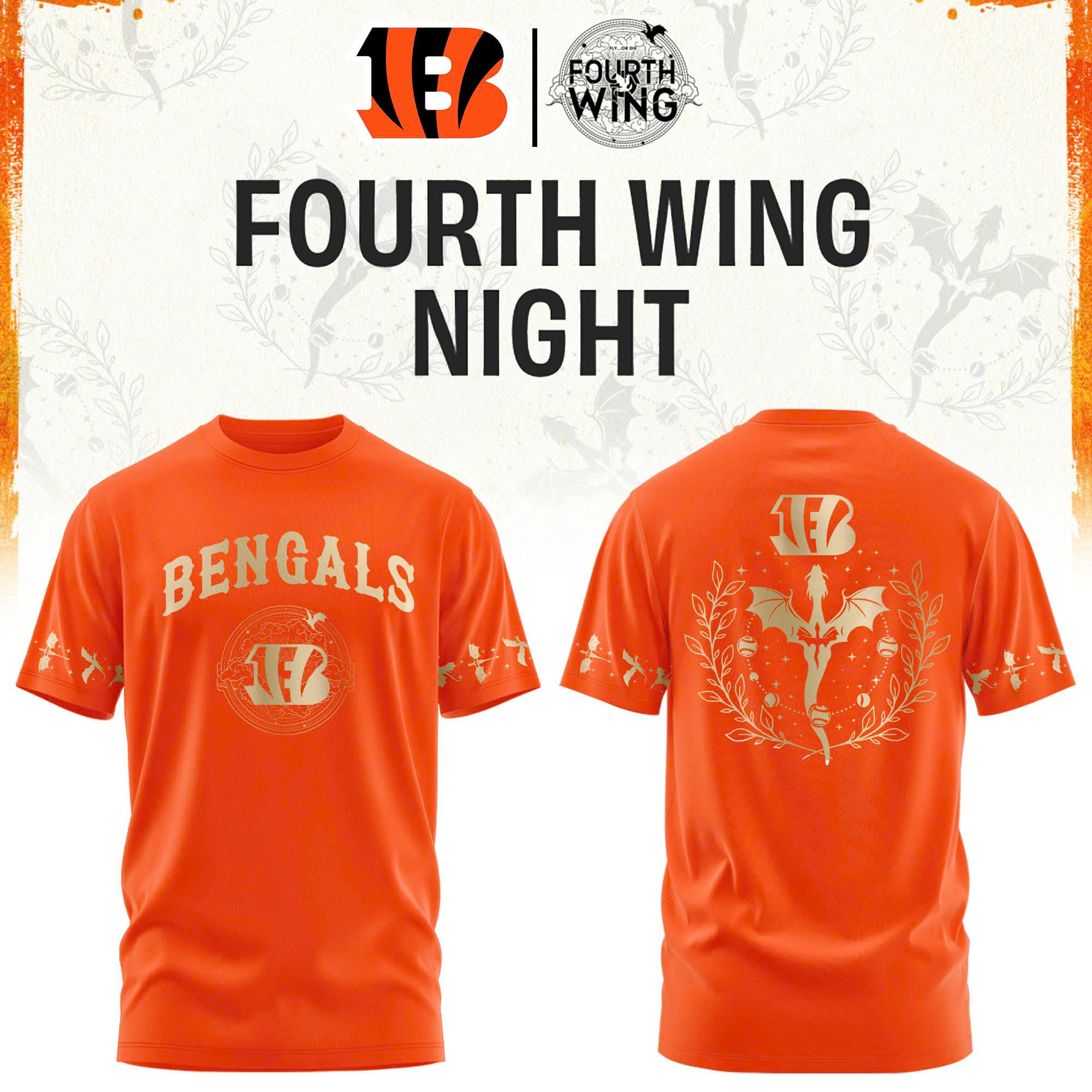 ’26 Cincinnati Football x Dragon Wing Fantasy Night Limited Edition Tshirt | Jogger | Cap v2