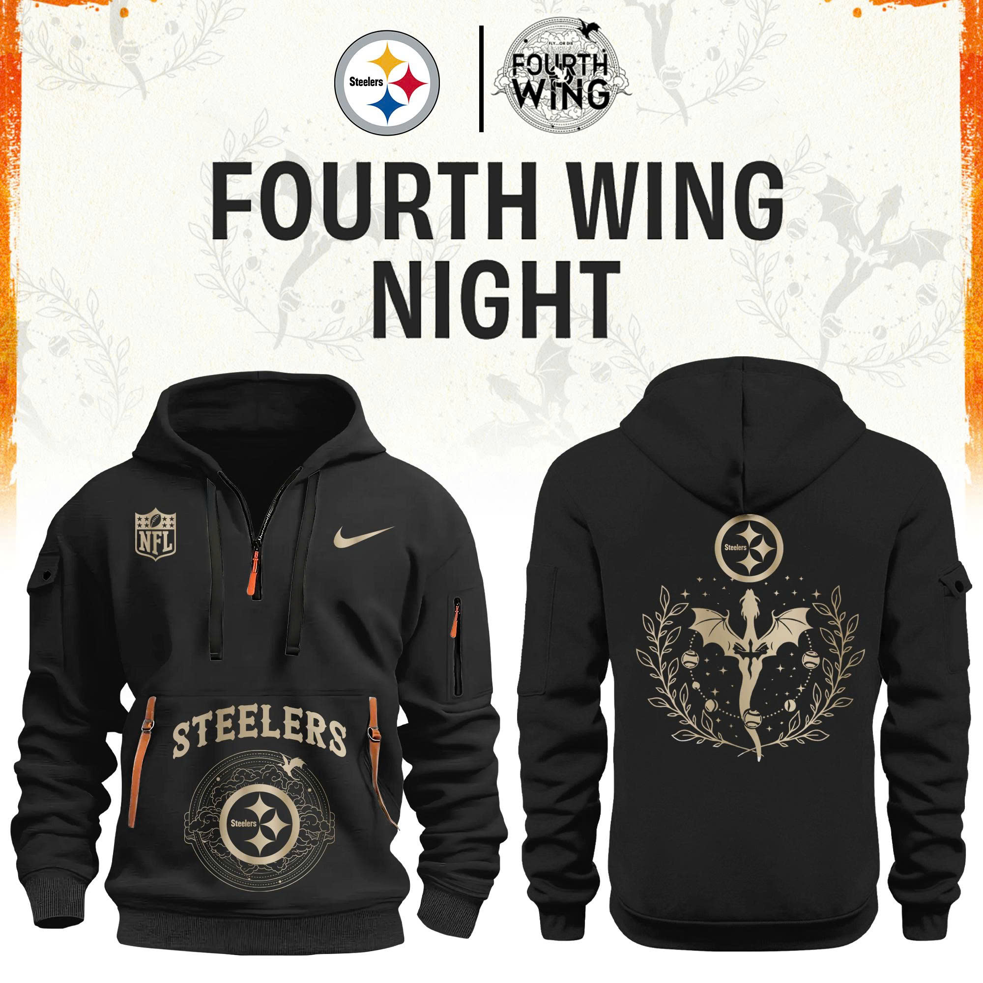 '26 Pittsburgh Football x Dragon Wing Fantasy Night Edition H115 Hoodie | Jogger | Cap