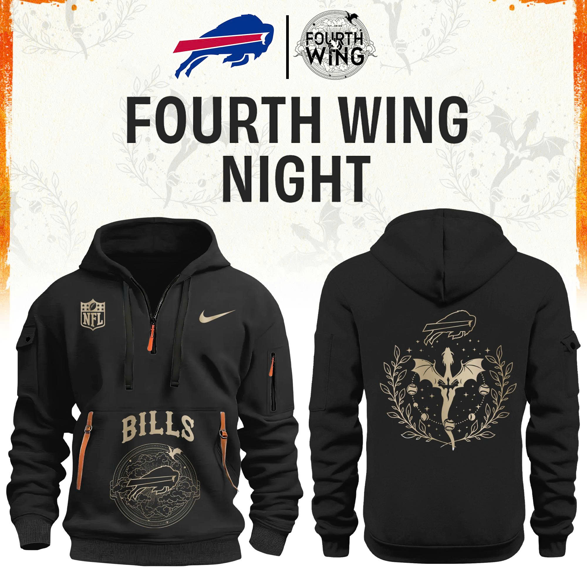 '26 Buffalo Football x Dragon Wing Fantasy Night Edition H115 Hoodie | Jogger | Cap