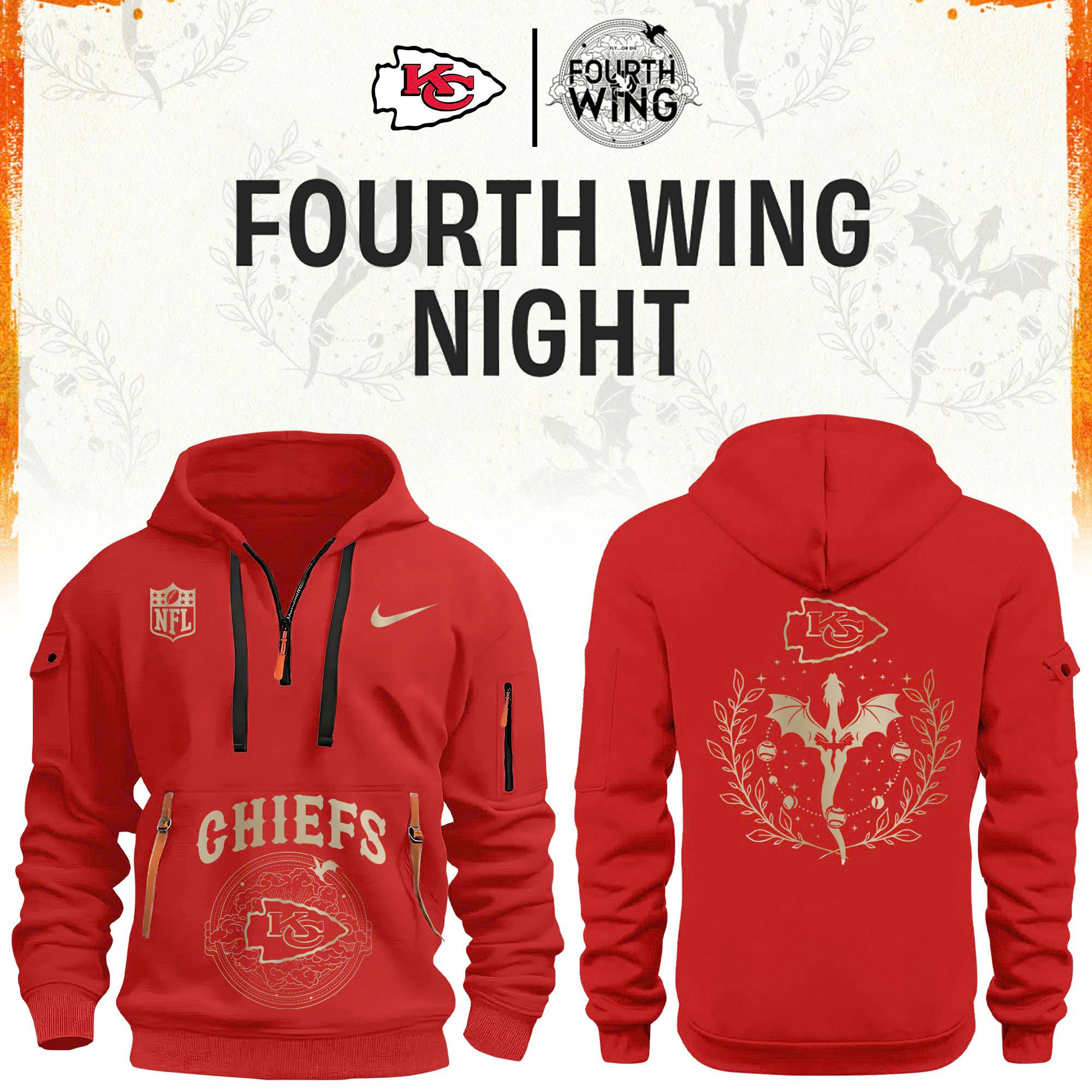 '26 Kansas City Football x Dragon Wing Fantasy Night Edition H115 Hoodie | Jogger | Cap v2
