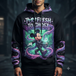 Halloween 3D Full-Print Hoodie Too Fresh To Ghost