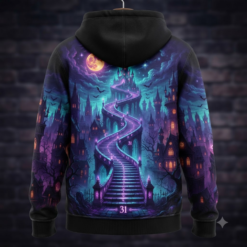 Alternative view of Halloween 3D Full-Print Hoodie Too Fresh To Ghost