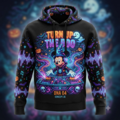 Halloween 3D Full-Print Hoodie Turn up The Boo