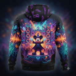 Alternative view of Halloween 3D Full-Print Hoodie Turn up The Boo