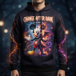Halloween 3D Full-Print Hoodie Change After Dark