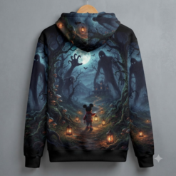 Alternative view of Halloween 3D Full-Print Hoodie Don't Look Back