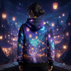 Alternative view of Halloween 3D Full-Print Hoodie Caught In 4k