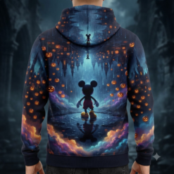 Alternative view of Halloween 3D Full-Print Hoodie Raining Boos