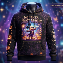 Halloween 3D Full-Print Hoodie No Trick Just Magic