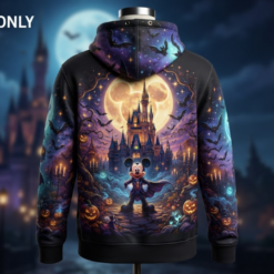 Alternative view of Halloween 3D Full-Print Hoodie No Trick Just Magic