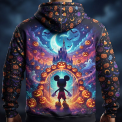 Alternative view of Halloween 3D Full-Print Hoodie Mickey v1