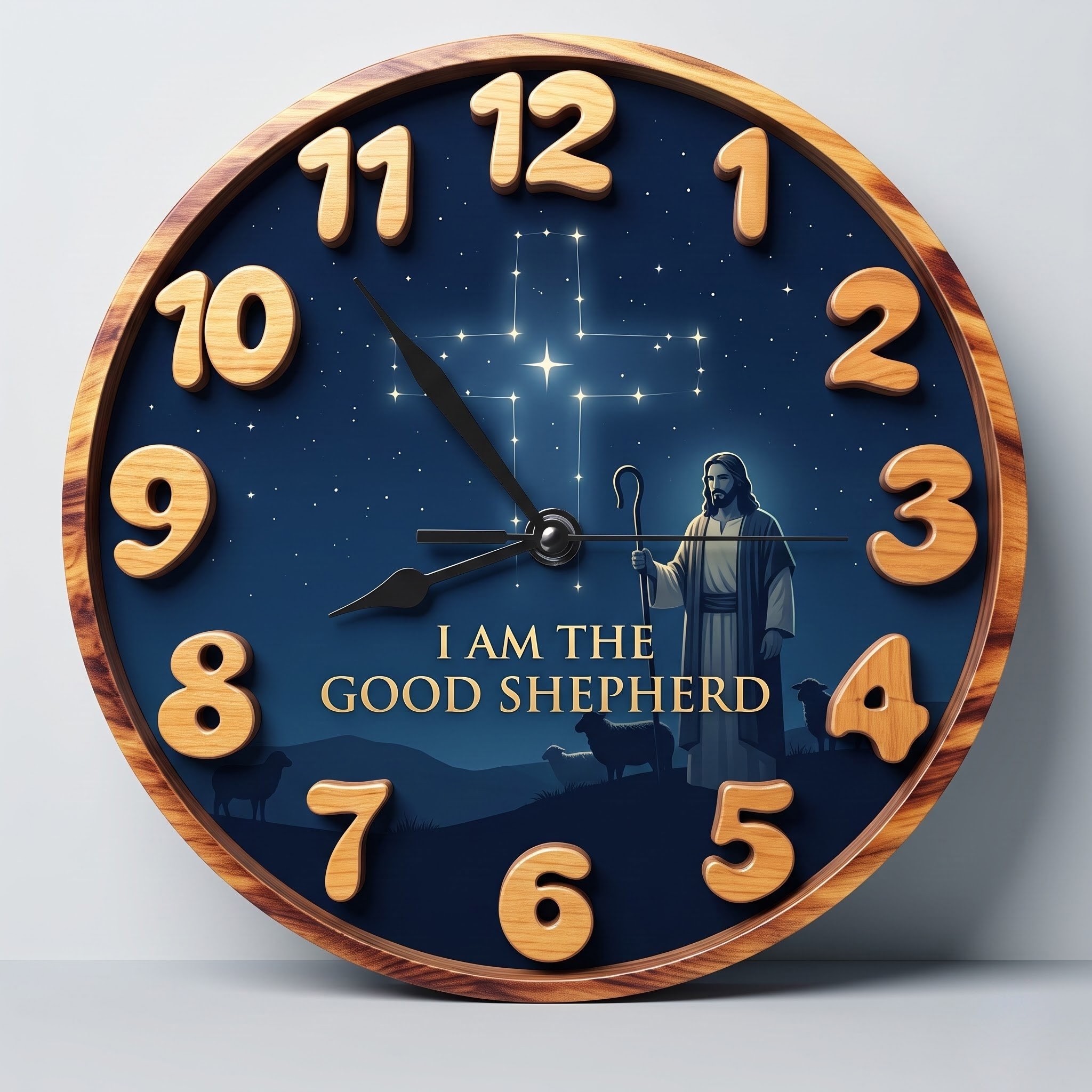 The Wooden Wall Clock Collection: Timeless Faith & Peace - Image 2