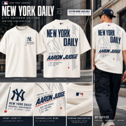 Personalized New York Yankees T-Shirt — New York Daily City Uniform Edition